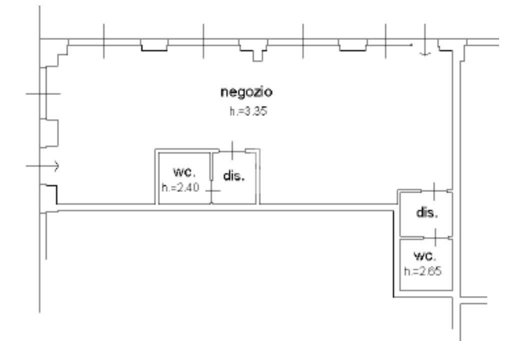 Negozio in Via S. Clemente, Ponte San Pietro, {3} - Planimetria 1