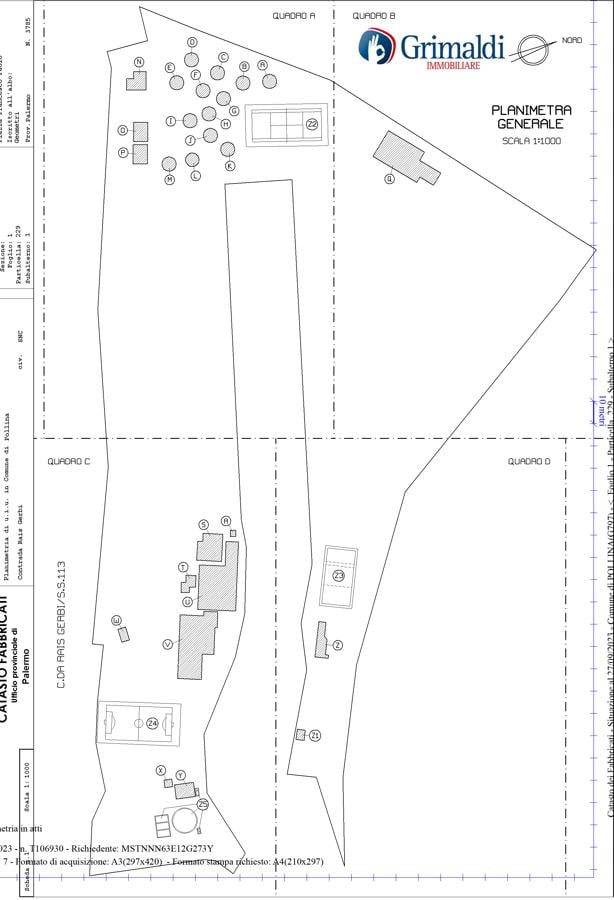 Albergo in Contrada Rais Gerbi Snc, Pollina, {3} - Planimetria 1