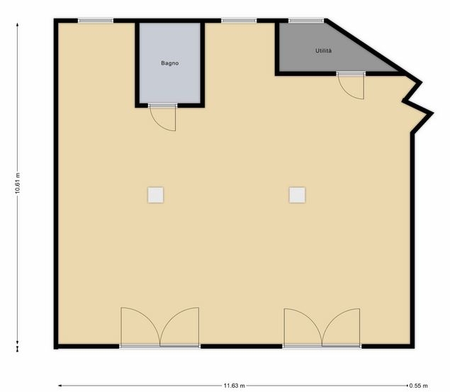 Locale commerciale in Via Trieste 30, Muggiò, {3} - Planimetria 1